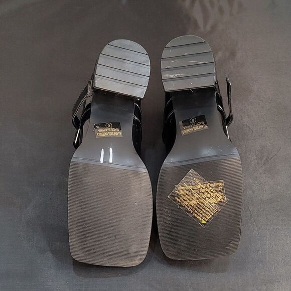 BRAND NEW CHLOE+CHASE SQUARE TOE MARY JANE LOW BLOCK HEEL SHOE G1 - Picture 10 of 15